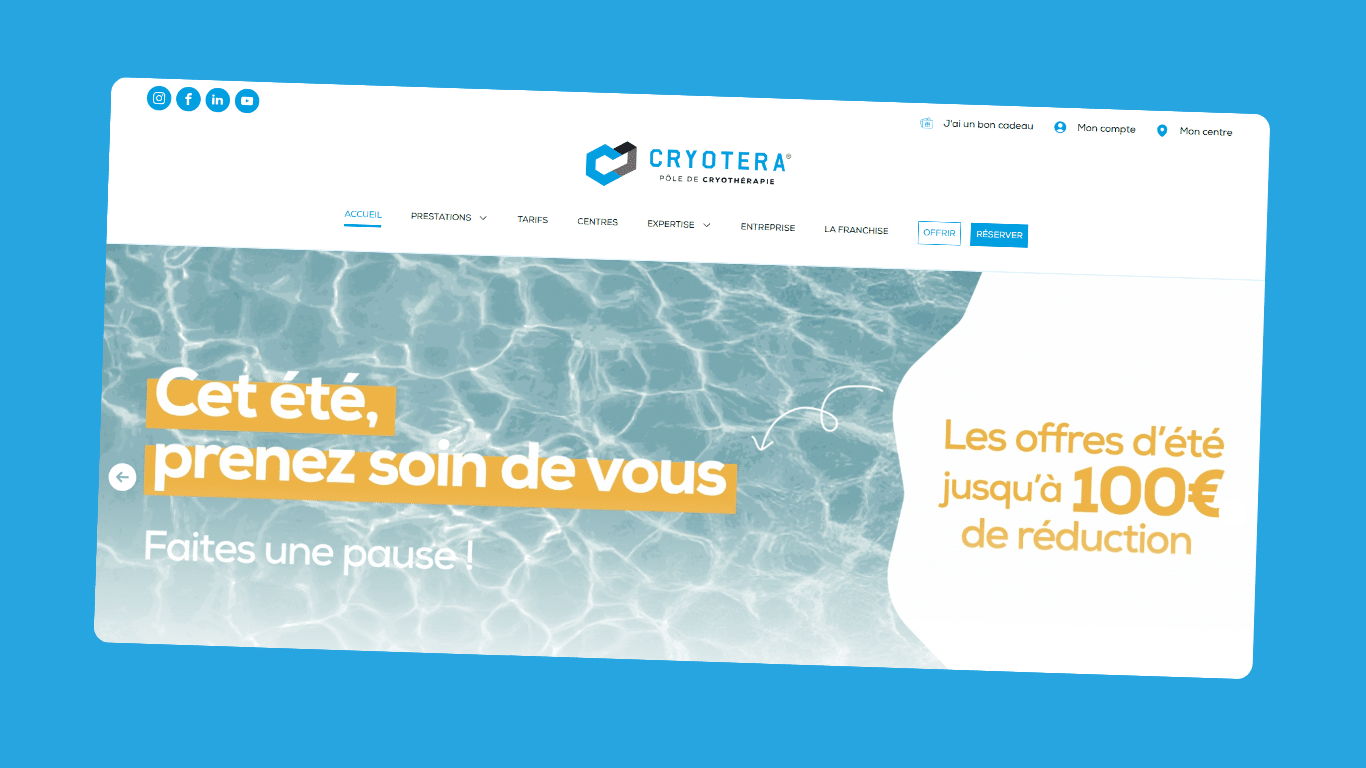 cryotera photo page d'accueil site